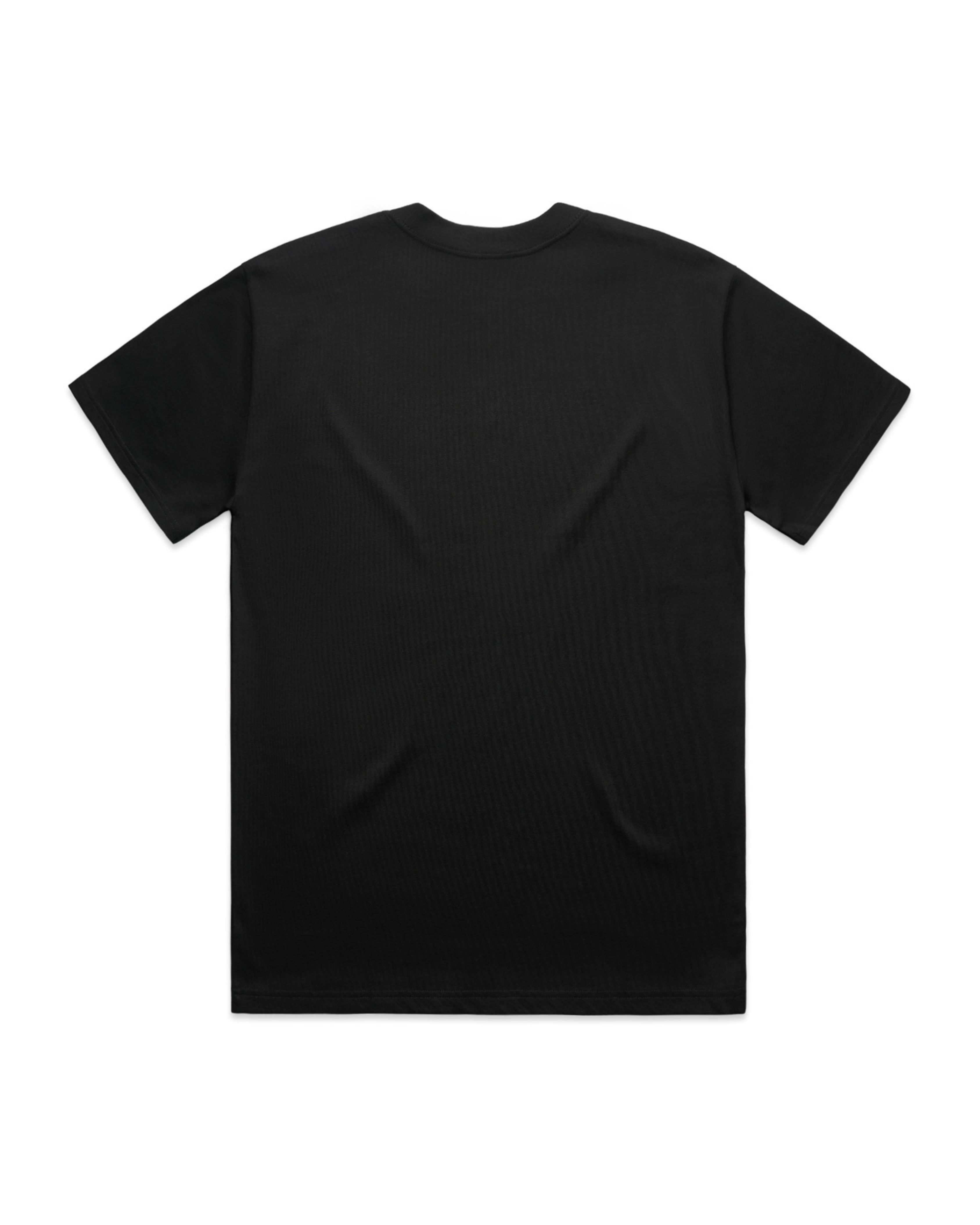 black staple tee